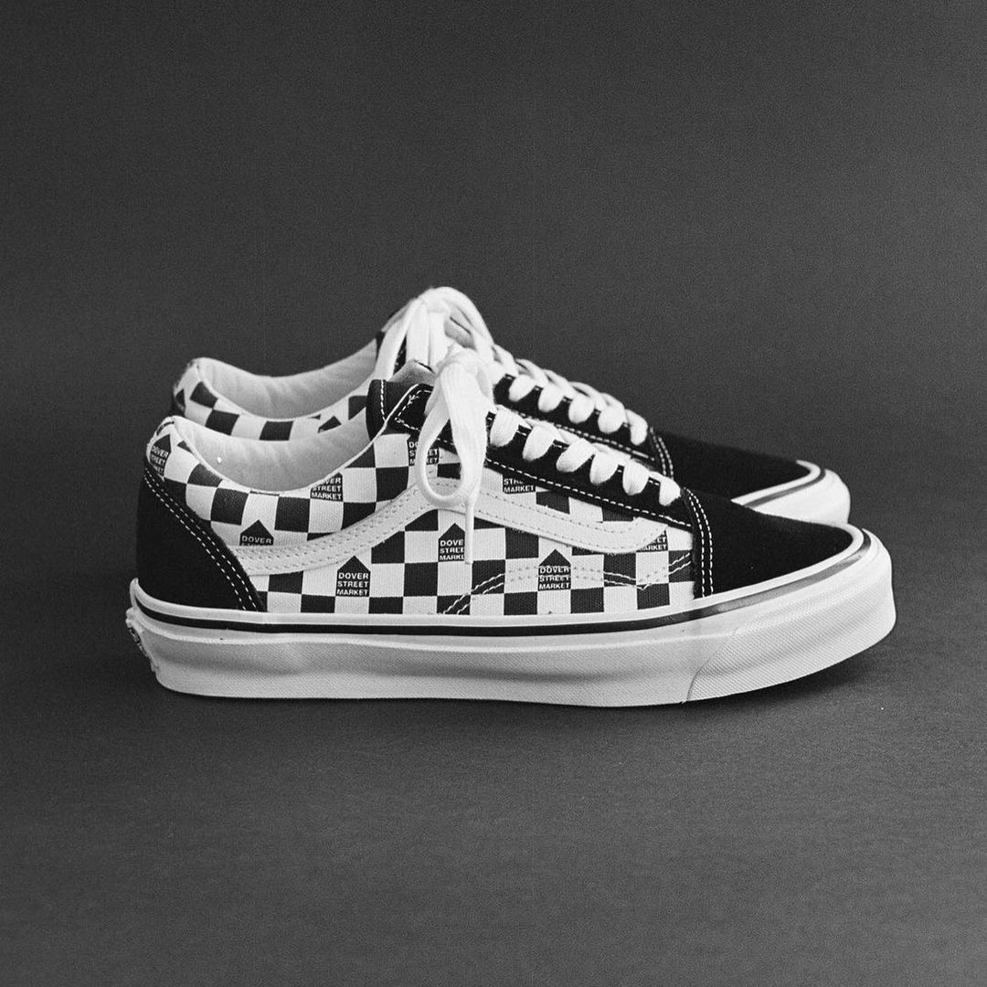 ドーバー × バンズ コラボ 3型が4/12 発売 (VANS VAULT x DOVER STREET MARKET “Checkerboard” Old Skool/OG Authentic LX/OG Classic Slip On LX)