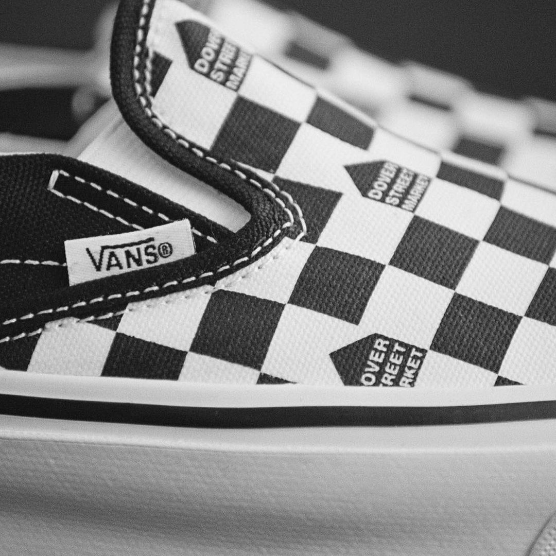 ドーバー × バンズ コラボ 3型が4/12 発売 (VANS VAULT x DOVER STREET MARKET “Checkerboard” Old Skool/OG Authentic LX/OG Classic Slip On LX)