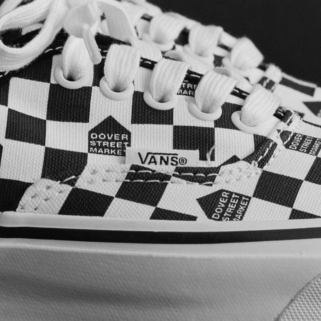 ドーバー × バンズ コラボ 3型が4/12 発売 (VANS VAULT x DOVER STREET MARKET “Checkerboard” Old Skool/OG Authentic LX/OG Classic Slip On LX)