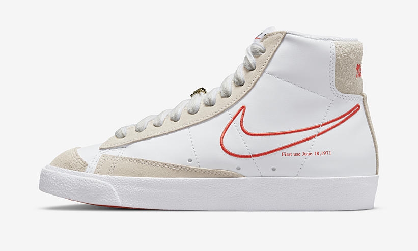 ナイキ ブレーザー ミッド 77 ビンテージ SE “ホワイト/オレンジ” (NIKE BLAZER MID 77 VINTAGE SE “White/Orange”) [DH6757-100]