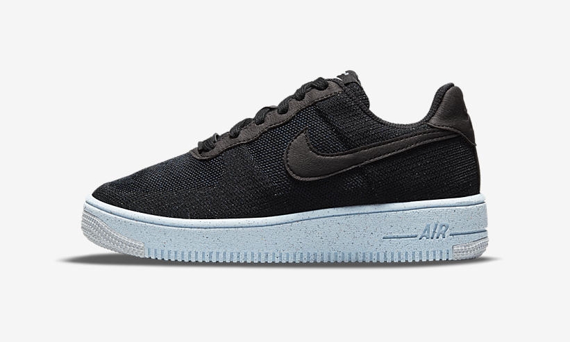 【国内 5/13 発売】ナイキ エア フォース 1 ロー クレーター フライニット “ブラック/シャンブレーブルー” (NIKE AIR FORCE 1 LOW CRATER FLYKNIT “Black/Chambray Blue”) [DC4831-001,DH3375-001]