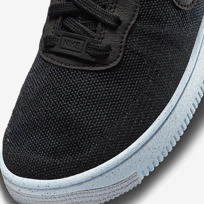 【国内 5/13 発売】ナイキ エア フォース 1 ロー クレーター フライニット “ブラック/シャンブレーブルー” (NIKE AIR FORCE 1 LOW CRATER FLYKNIT “Black/Chambray Blue”) [DC4831-001,DH3375-001]