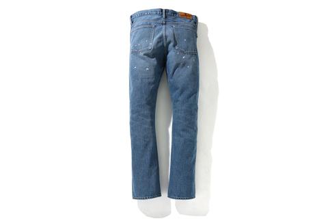 A BATHING APEからクラシックデザインをフロントに落とし込んだデニム「TYPE-05 DRIP DENIM PANTS」が4/17 発売 (ア ベイシング エイプ)