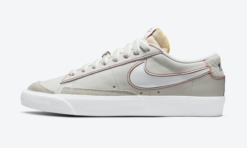 ナイキ ブレーザー ロー “スモークグレー/ホワイト/レッド” (NIKE BLAZER LOW “Smoke Grey/White/Red”) [DH4370-002]