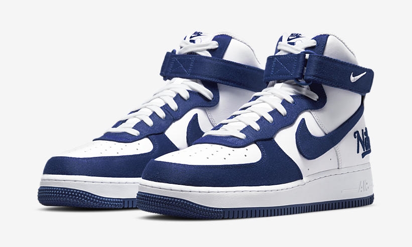 【国内 4/29 発売】ナイキ エア フォース 1 07 ハイ EMB “ホワイト/ラッシュブルー” (NIKE AIR FORCE 1 07 HIGH EMB “White/Rush Blue”) [DC8168-100]