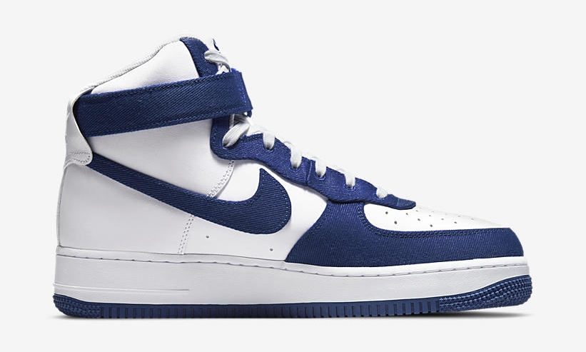 【国内 4/29 発売】ナイキ エア フォース 1 07 ハイ EMB “ホワイト/ラッシュブルー” (NIKE AIR FORCE 1 07 HIGH EMB “White/Rush Blue”) [DC8168-100]