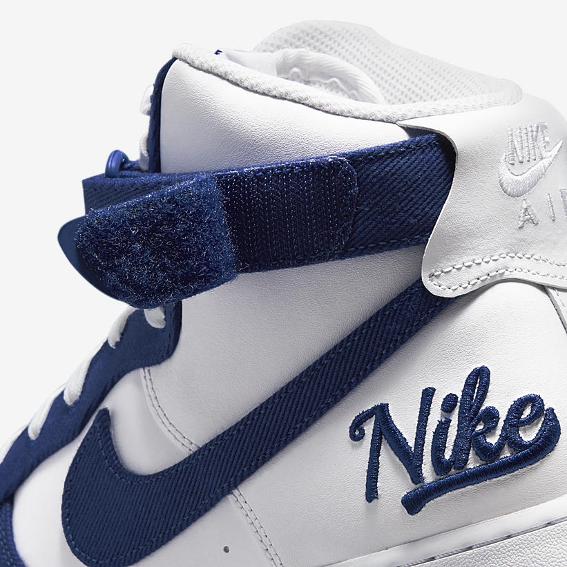 海外 4/29 発売予定！ナイキ エア フォース 1 07 ハイ EMB "ホワイト/ラッシュブルー" (NIKE AIR FORCE 1 07 HIGH EMB "White/Rush Blue") [DC8168-100]