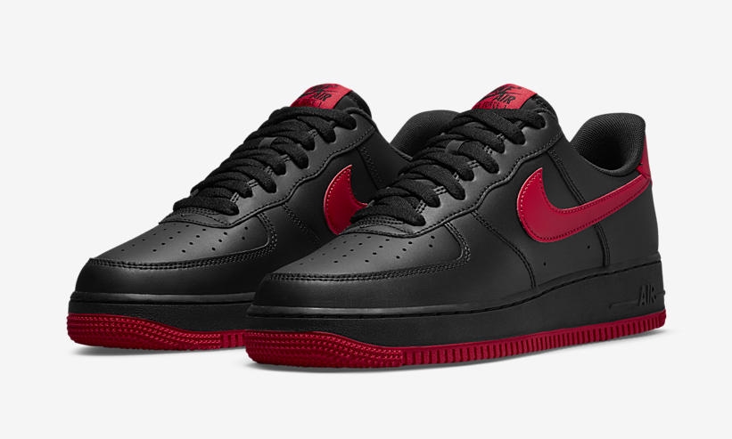 ナイキ エア フォース 1 07 ロー “ブレッド/ブラック/レッド” (NIKE AIR FORCE 1 07 LOW “Bred/Black/Red”) [DC2911-001]