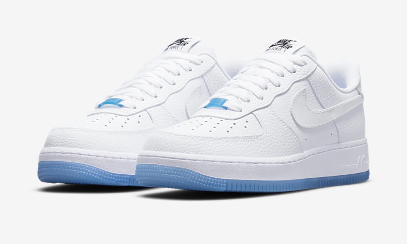 【国内 7/1、9/8 発売】ナイキ エア フォース 1 07 ロー LX “ホワイト/ユニバーシティブルー” (NIKE AIR FORCE 1 07 LOW LX “White/University Blue”) [DA8301-100,101]