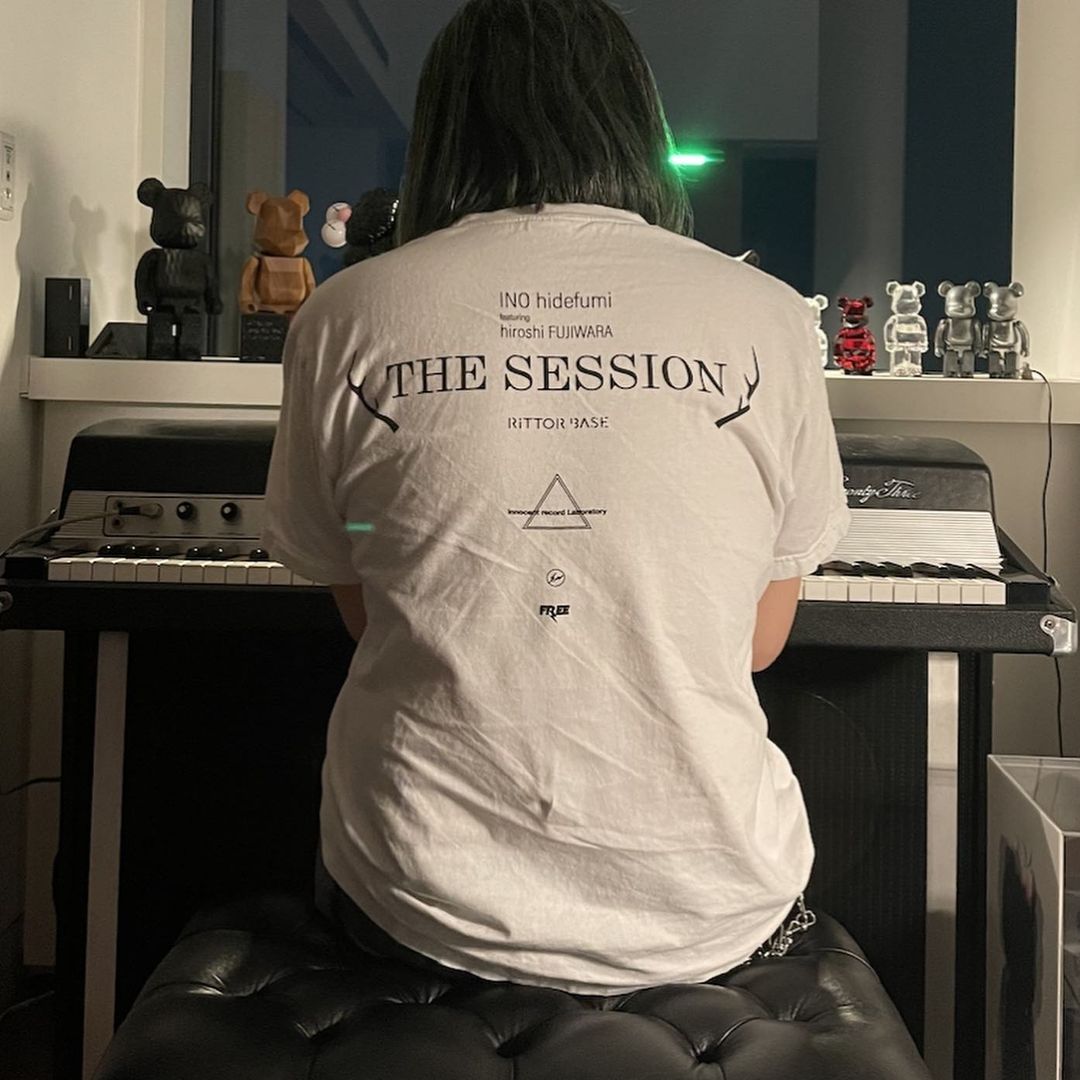 「INO hidefumi THE SESSION vol.5 featuring 藤原ヒロシ」特製TEE (猪野秀史 HIROSHI FUJIWARA)