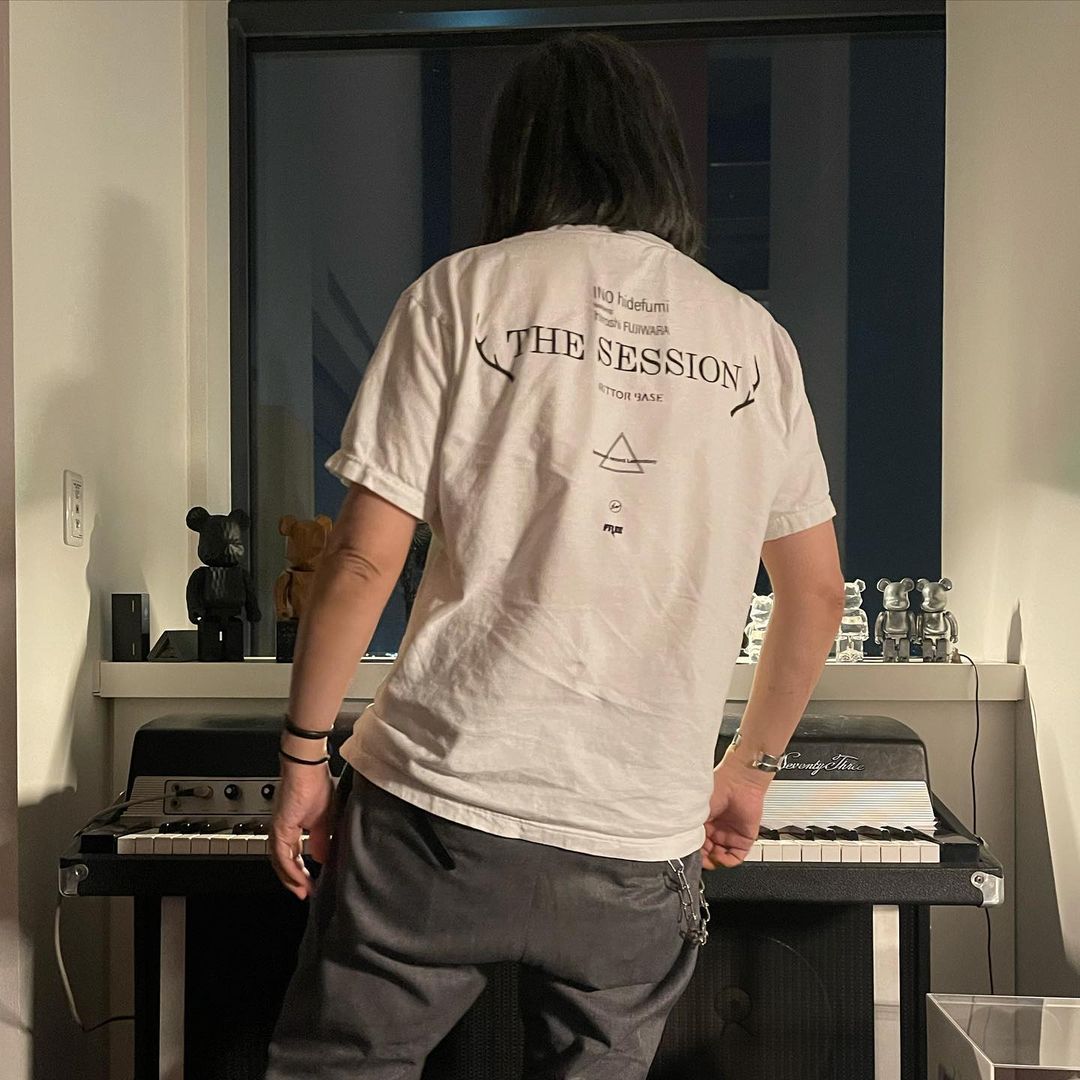 「INO hidefumi THE SESSION vol.5 featuring 藤原ヒロシ」特製TEE (猪野秀史 HIROSHI FUJIWARA)