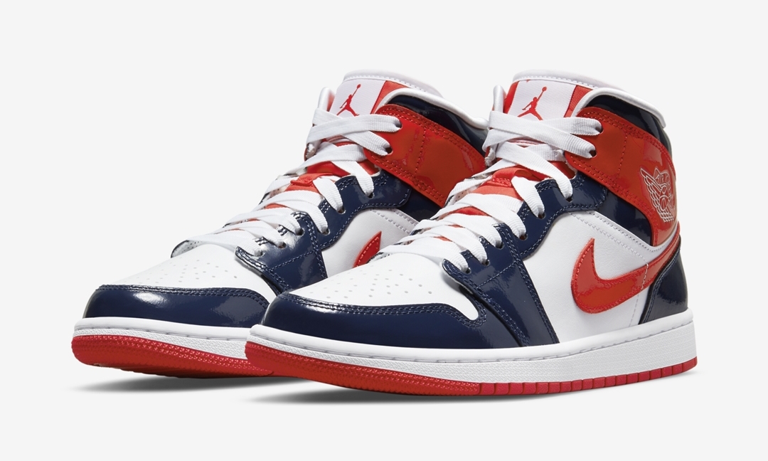 AIR JORDAN 1 MID ホワイト×ネイビー