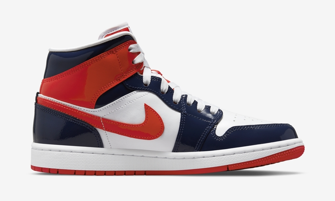 ナイキ エア ジョーダン 1 ミッド “ホワイト/ネイビー/オレンジ” (NIKE AIR JORDAN 1 MID “White/Navy/Orange”) [DJ5984-400]