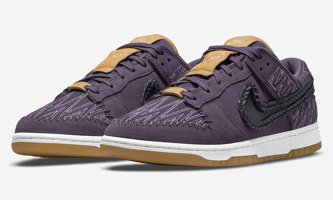 海外 6/21 発売！ NIKE “N7 Collection” DUNK LOW “Dark Raisin/Black/White” 2021 SUMMER (ナイキ “エヌ セブン” ダンク ロー “ダークレーズン/ブラック/ホワイト” 2021年 夏/サマー)