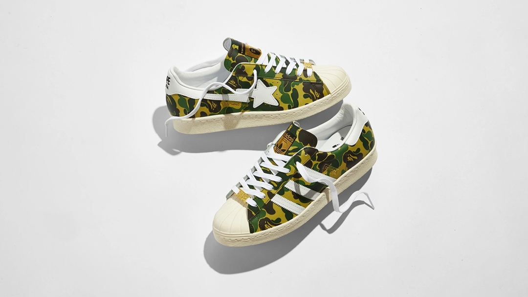 5/1、5/8 発売！A BATHING APE × adidas Originals SUPERSTAR 80s “BAPE ABC CAMO” (ア ベイシング エイプ アディダス オリジナルス スーパースター)