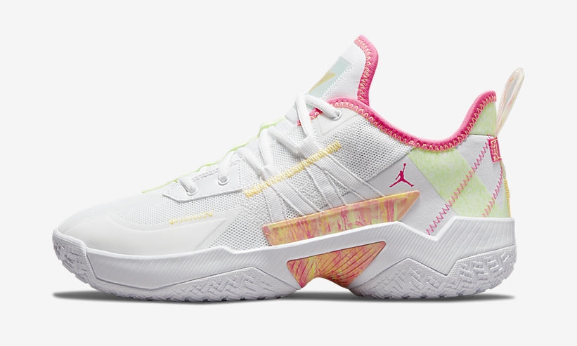 ナイキ エア ジョーダン ウエストブルック ワンテイク 2 “ホワイト/ピンク/バーレイボルト” (NIKE AIR JORDAN WESTBROOK ONE TAKE II “White/Pink/Barely Volt”) [CW2457-163]