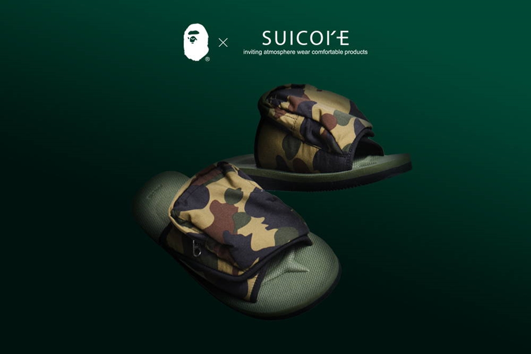 A BATHING APE × SUICOKE コラボサンダル「DAO/1ST CAMO」が5/4 発売 (ア ベイシング エイプ スイコック)