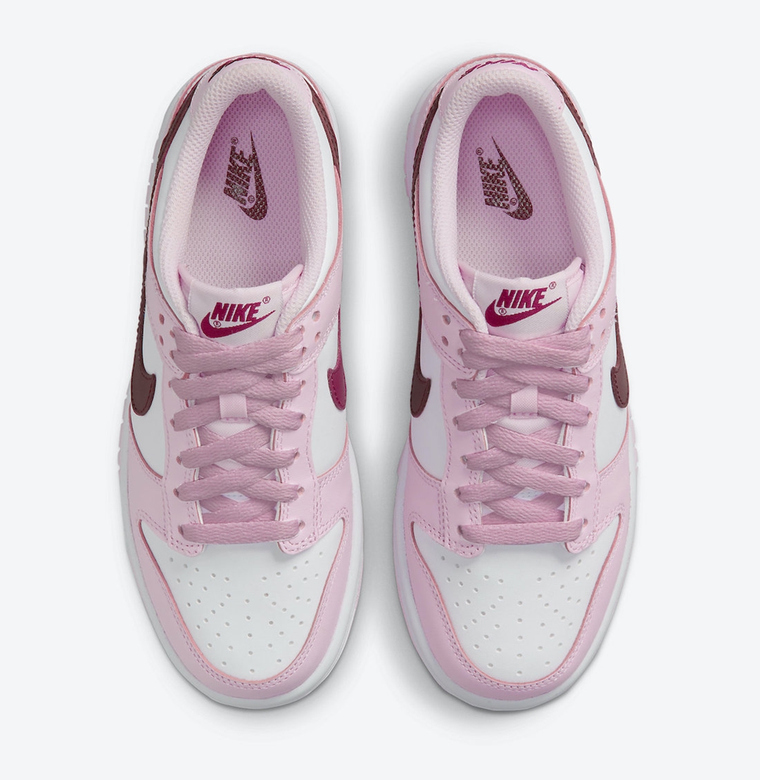 【国内 8/2 発売予定】ナイキ GS ダンク ロー “ピンク/ホワイト/レッド” (NIKE GS DUNK LOW “Pink/White/Red”) [CW1590-601]