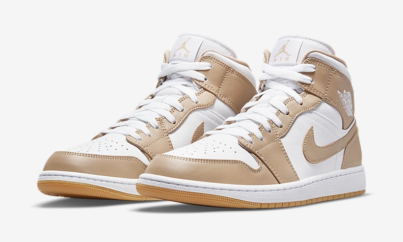 2021年5月 発売予定！ナイキ エア ジョーダン 1 ミッド “ホワイト/タン/ガム” (NIKE AIR JORDAN 1 MID “White/Tan/Gum”) [554724-271]