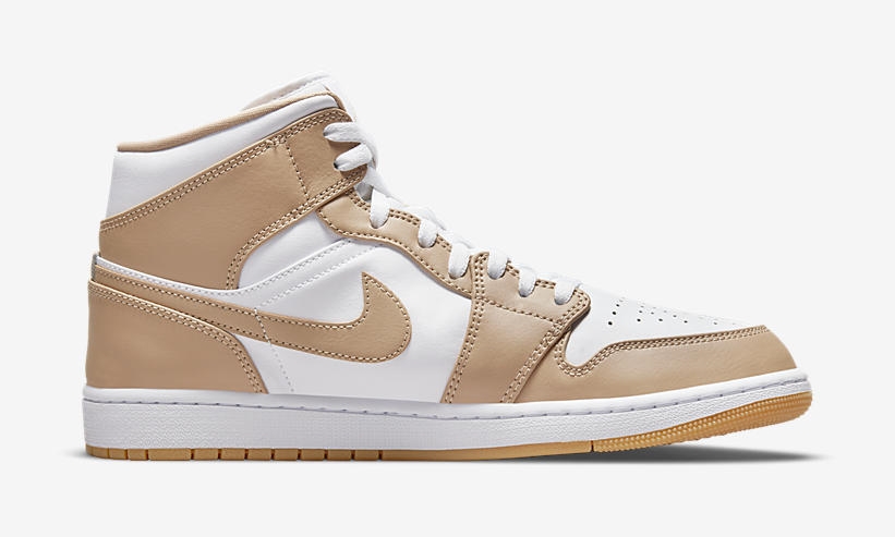 2021年5月 発売予定！ナイキ エア ジョーダン 1 ミッド “ホワイト/タン/ガム” (NIKE AIR JORDAN 1 MID “White/Tan/Gum”) [554724-271]