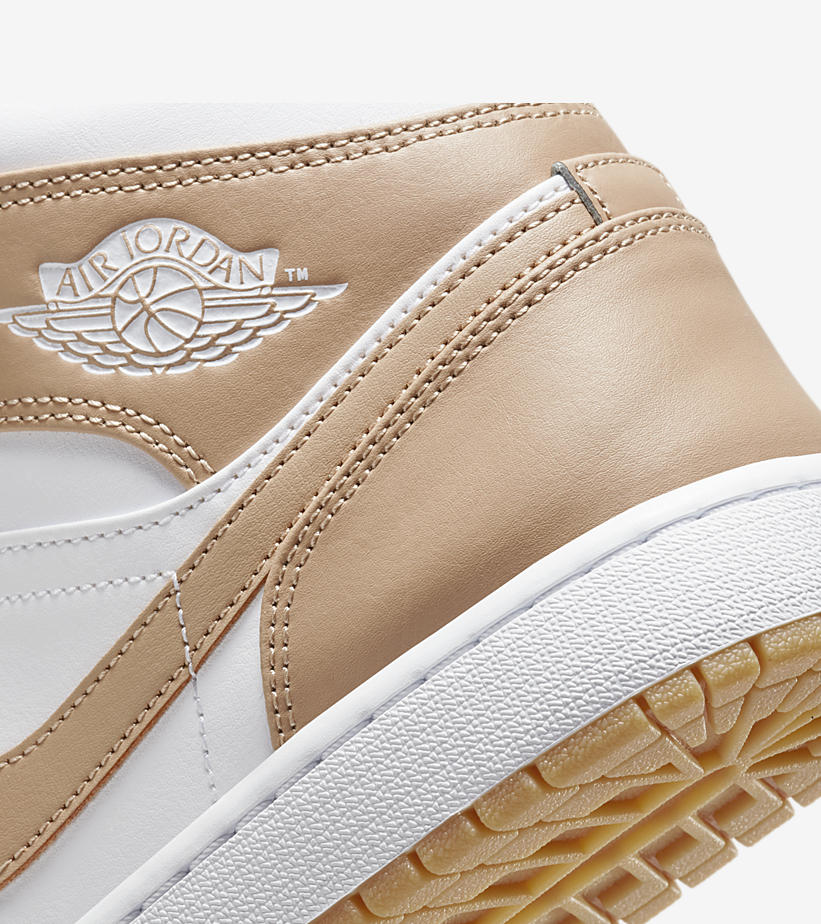 2021年5月 発売予定！ナイキ エア ジョーダン 1 ミッド “ホワイト/タン/ガム” (NIKE AIR JORDAN 1 MID “White/Tan/Gum”) [554724-271]