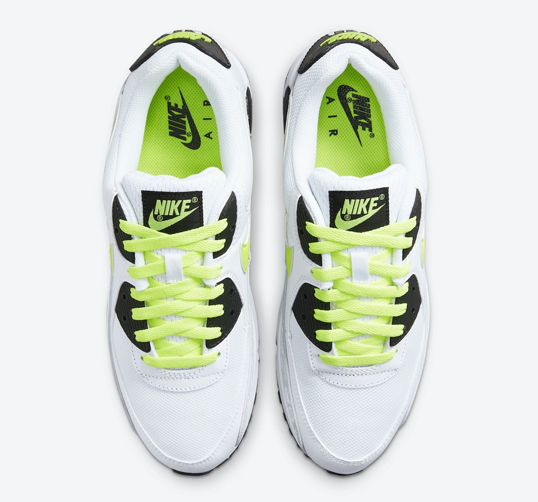 【国内 7/29 発売】ナイキ エア マックス 90 “ホワイト/ブラック/ボルト” (NIKE AIR MAX 90 “White/Black/Volt”) [DB0625-100]