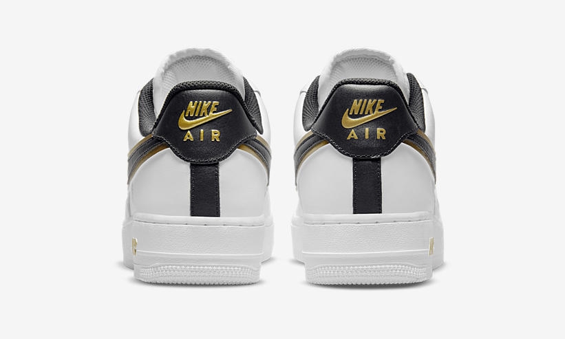 ナイキ エア フォース 1 ロー “ダブルスウッシュ/ブラック/ホワイト/メタリックゴールド” (NIKE AIR FORCE 1 LOW “Double Swoosh/Black/White/Metallic Gold”) [DA8481-001,100]