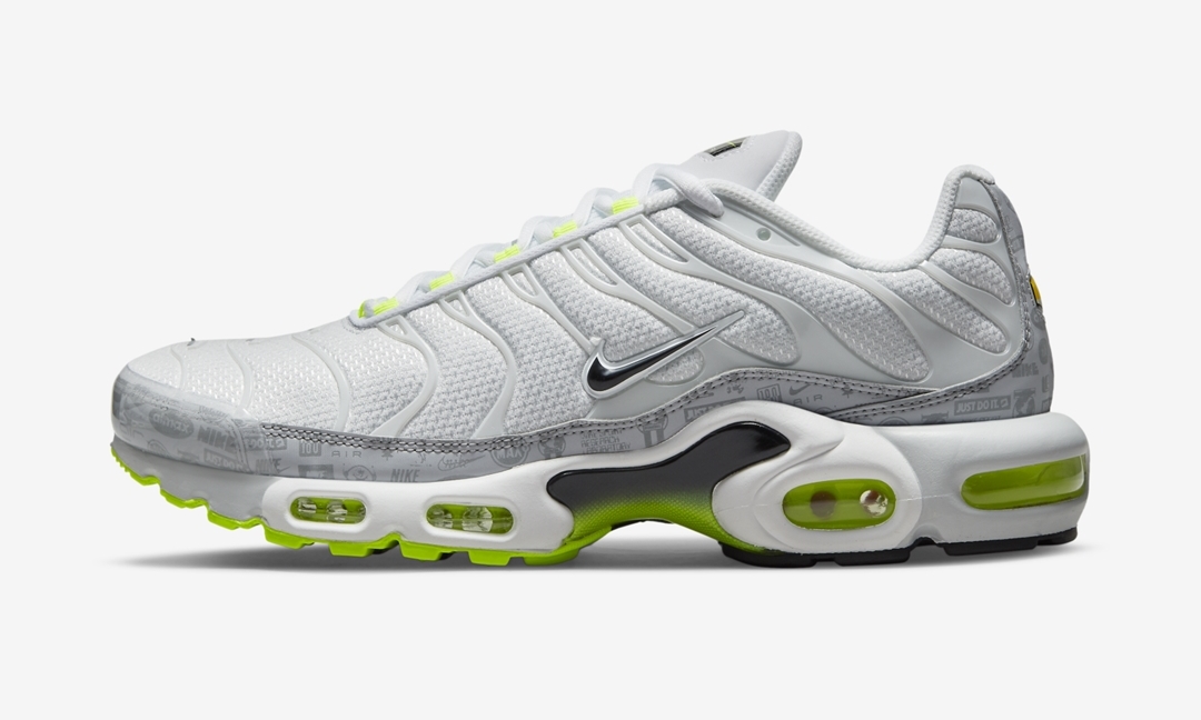 ナイキ エア マックス プラス “ホワイト/グレー/ボルト” (NIKE AIR MAX PLUS “White/Grey/Volt”) [DB0682-002]