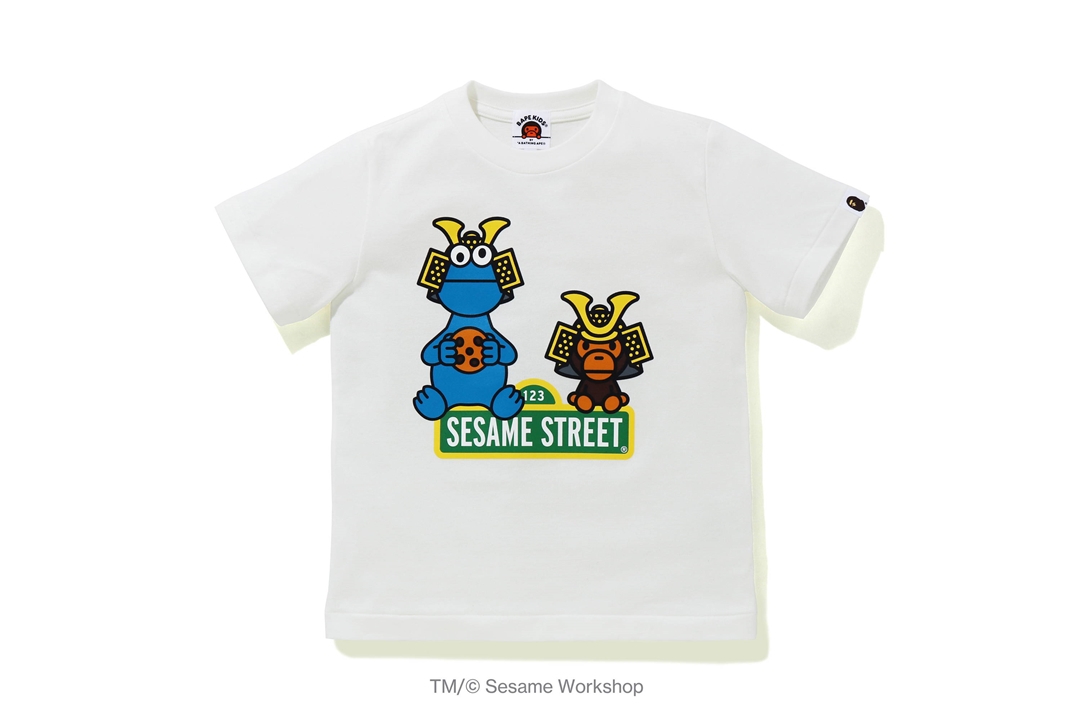 こどもの日にちなんだA BATHING APE × SESAME STREET コラボレーションが5/2 発売 (ア ベイシング エイプ セサミストリート)