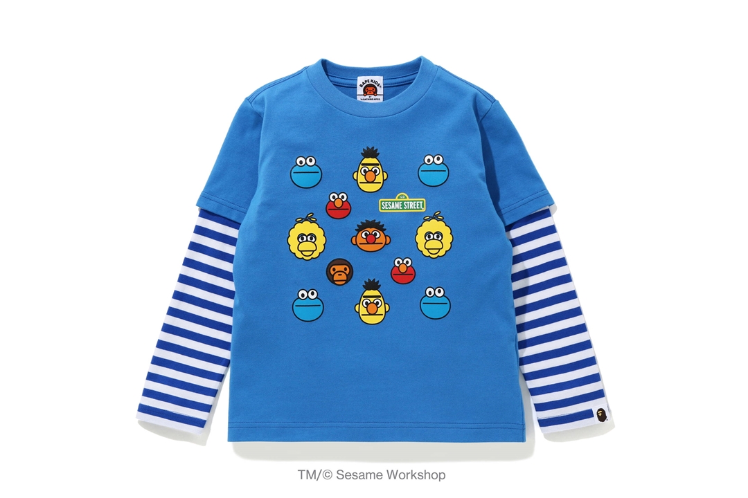 こどもの日にちなんだA BATHING APE × SESAME STREET コラボレーションが5/2 発売 (ア ベイシング エイプ セサミストリート)