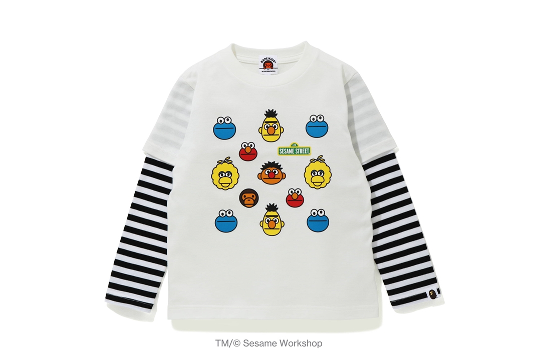 こどもの日にちなんだA BATHING APE × SESAME STREET コラボレーションが5/2 発売 (ア ベイシング エイプ セサミストリート)