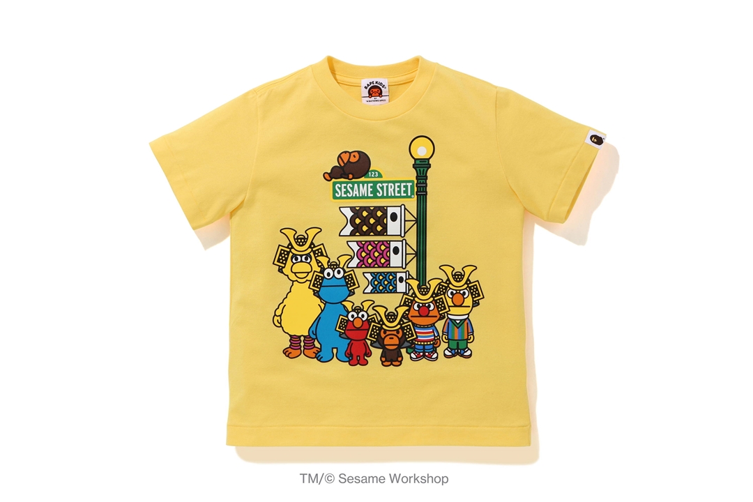 こどもの日にちなんだA BATHING APE × SESAME STREET コラボレーションが5/2 発売 (ア ベイシング エイプ セサミストリート)