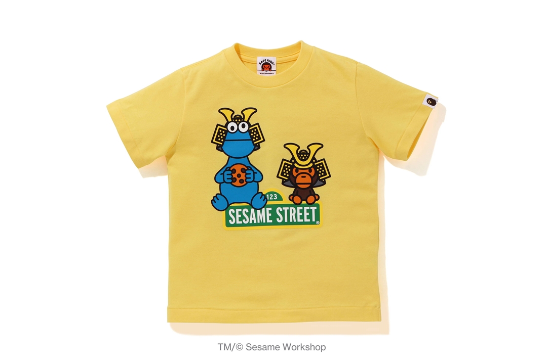 こどもの日にちなんだA BATHING APE × SESAME STREET コラボレーションが5/2 発売 (ア ベイシング エイプ セサミストリート)