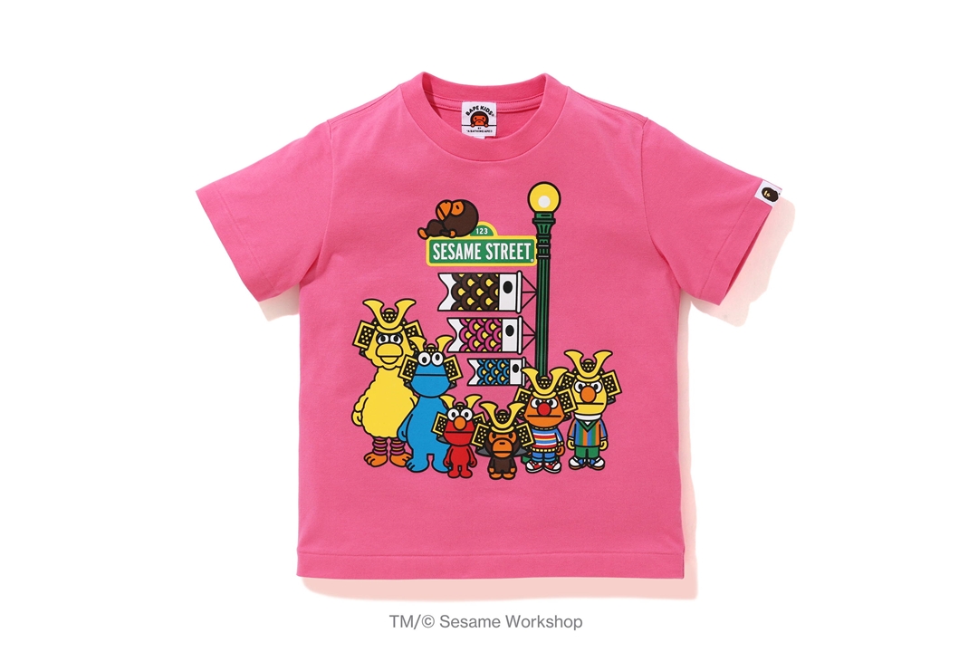 こどもの日にちなんだA BATHING APE × SESAME STREET コラボレーションが5/2 発売 (ア ベイシング エイプ セサミストリート)