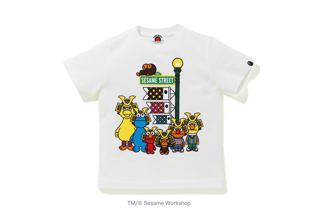 こどもの日にちなんだA BATHING APE × SESAME STREET コラボレーションが5/2 発売 (ア ベイシング エイプ セサミストリート)