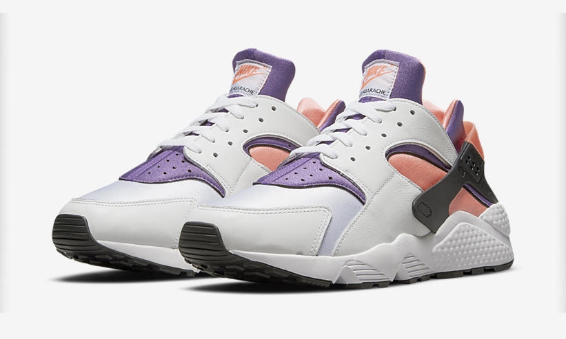 【国内 6/10 発売】ナイキ エア ハラチ “ホワイト/パープル/ブライトマンゴー” (NIKE AIR HUARACHE “White/Purple/Bright Mango”) [DD1068-101]