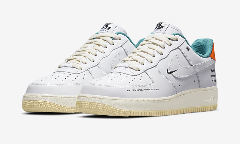 ナイキ エア フォース 1 07 ロー LE "ホワイト/スターフィッシュ" (NIKE AIR FORCE 1 07 LOW LE "White/Starfish") [DM0970-111]