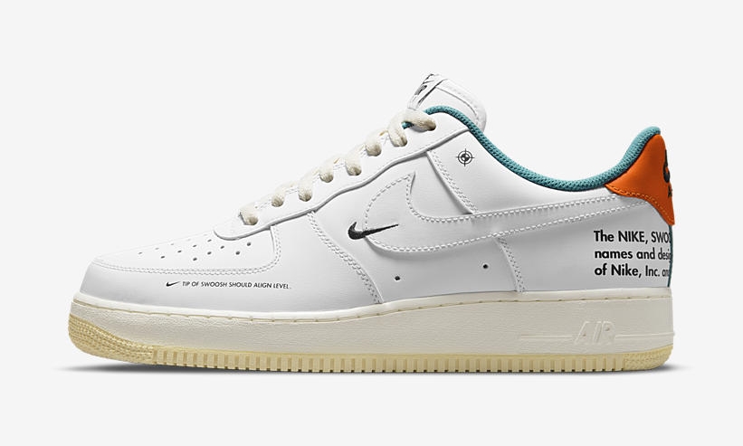 ナイキ エア フォース 1 07 ロー LE “ホワイト/スターフィッシュ” (NIKE AIR FORCE 1 07 LOW LE “White/Starfish”) [DM0970-111]