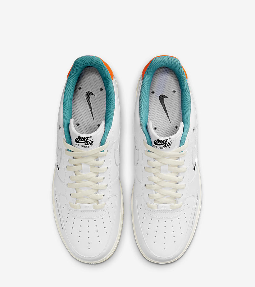 ナイキ エア フォース 1 07 ロー LE “ホワイト/スターフィッシュ” (NIKE AIR FORCE 1 07 LOW LE “White/Starfish”) [DM0970-111]