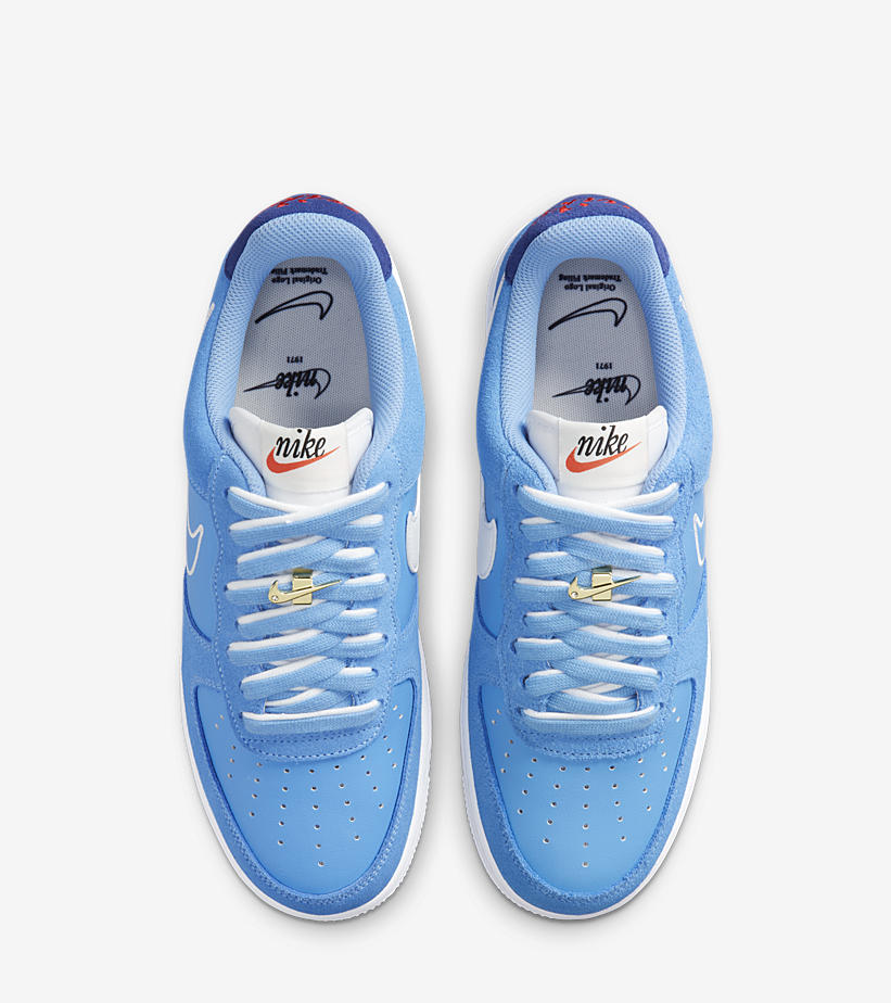 ナイキ エア フォース 1 07 ロー “ファースト ユーズ 6/18 1971/ユニバーシティブルー” (NIKE AIR FORCE 1 07 LOW “First Use June 18, 1971/University Blue”) [DB3597-400]