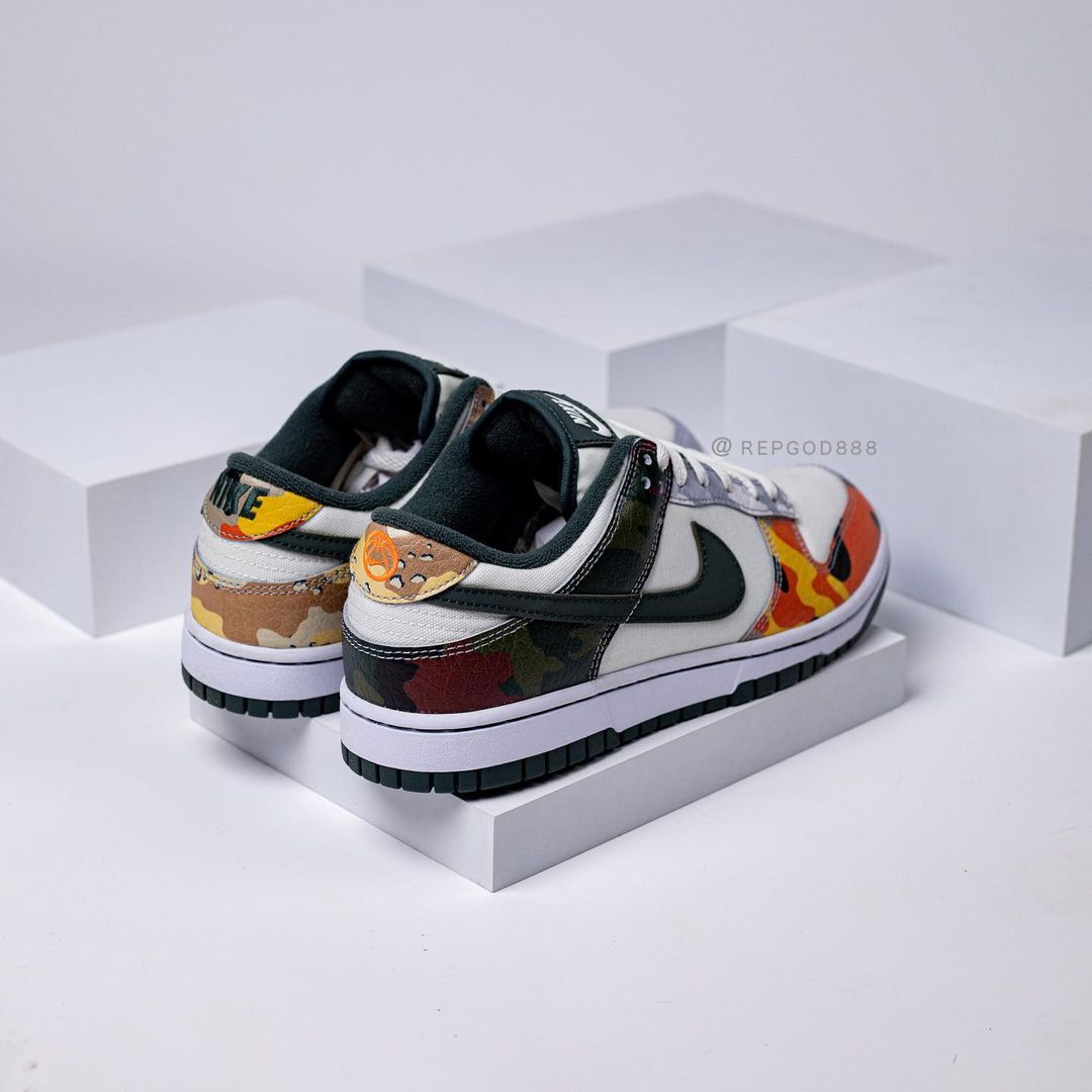 【国内 7/16、7/30 発売】ナイキ ダンク ロー SE “マルチカモ/セイル” (NIKE DUNK LOW SE “Multi Camo/Sail”) [DH0957-100]