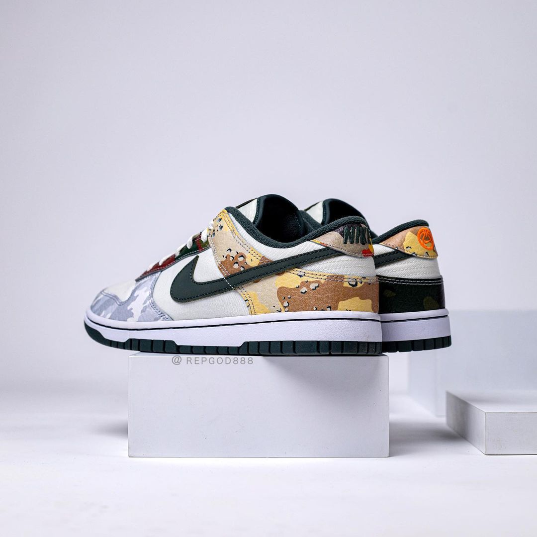 【国内 7/16、7/30 発売】ナイキ ダンク ロー SE “マルチカモ/セイル” (NIKE DUNK LOW SE “Multi Camo/Sail”) [DH0957-100]