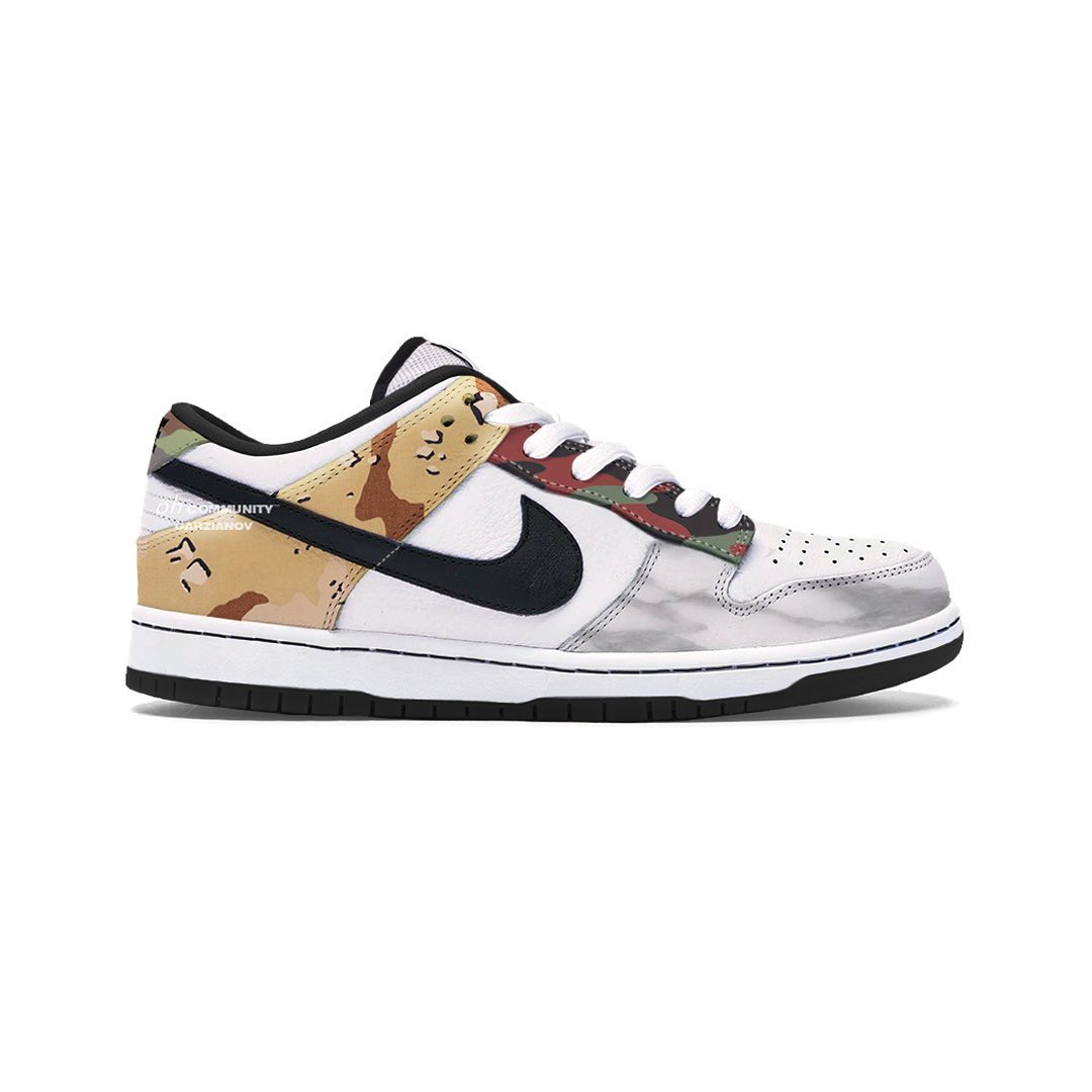 【国内 7/16、7/30 発売】ナイキ ダンク ロー SE “マルチカモ/セイル” (NIKE DUNK LOW SE “Multi Camo/Sail”) [DH0957-100]