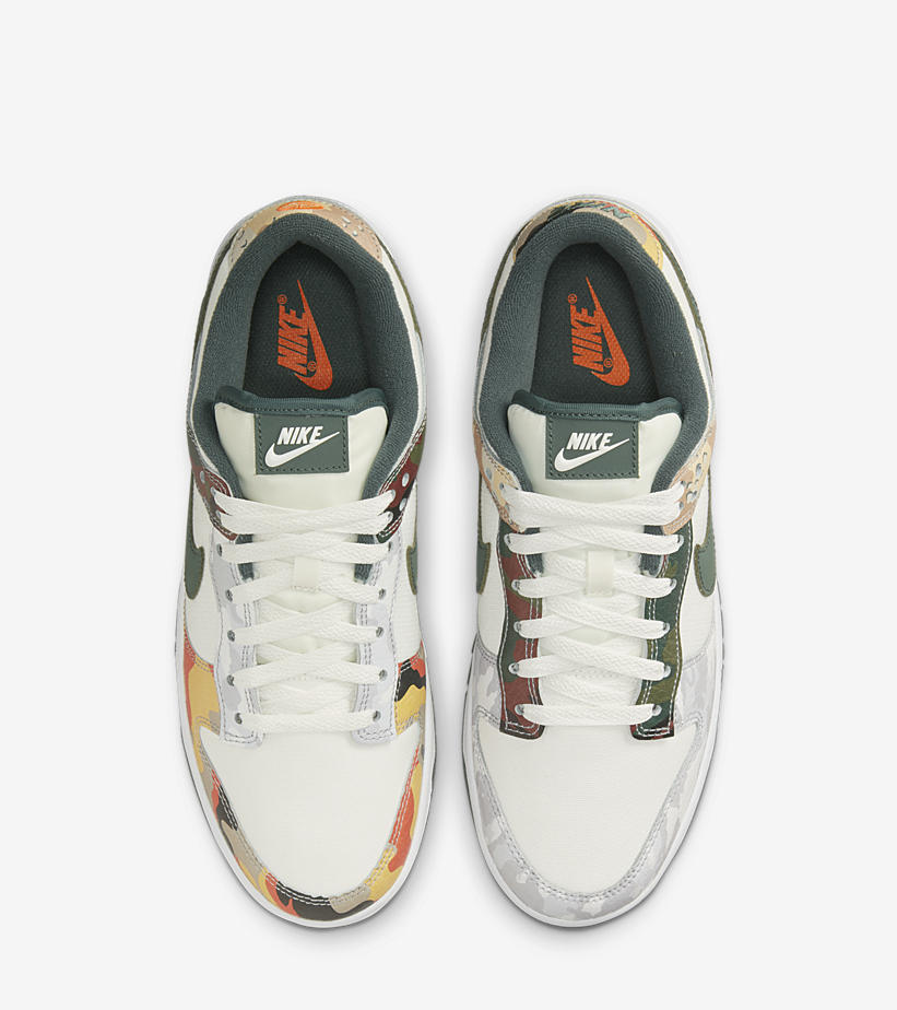 【国内 7/16、7/30 発売】ナイキ ダンク ロー SE “マルチカモ/セイル” (NIKE DUNK LOW SE “Multi Camo/Sail”) [DH0957-100]