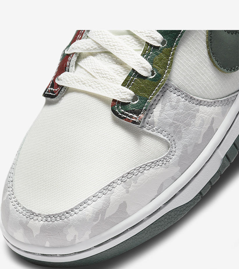 【国内 7/16、7/30 発売】ナイキ ダンク ロー SE “マルチカモ/セイル” (NIKE DUNK LOW SE “Multi Camo/Sail”) [DH0957-100]