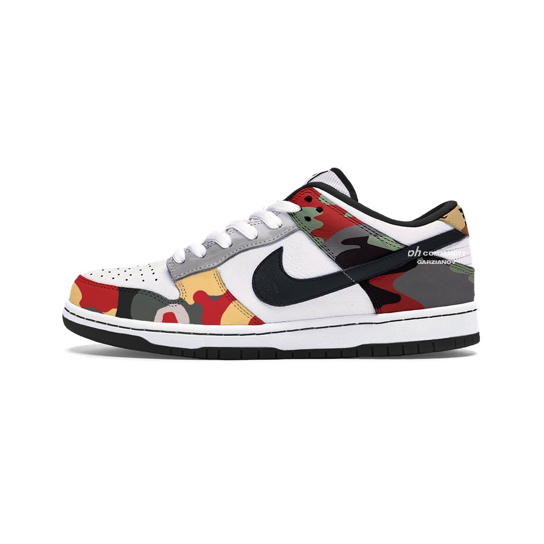 【国内 7/16、7/30 発売】ナイキ ダンク ロー SE “マルチカモ/セイル” (NIKE DUNK LOW SE “Multi Camo/Sail”) [DH0957-100]