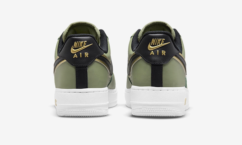 ナイキ エア フォース 1 ロー “ダブルスウッシュ/グリーン/メタリックゴールド” (NIKE AIR FORCE 1 LOW “Double Swoosh/Green/Metallic Gold”) [DA8481-300]