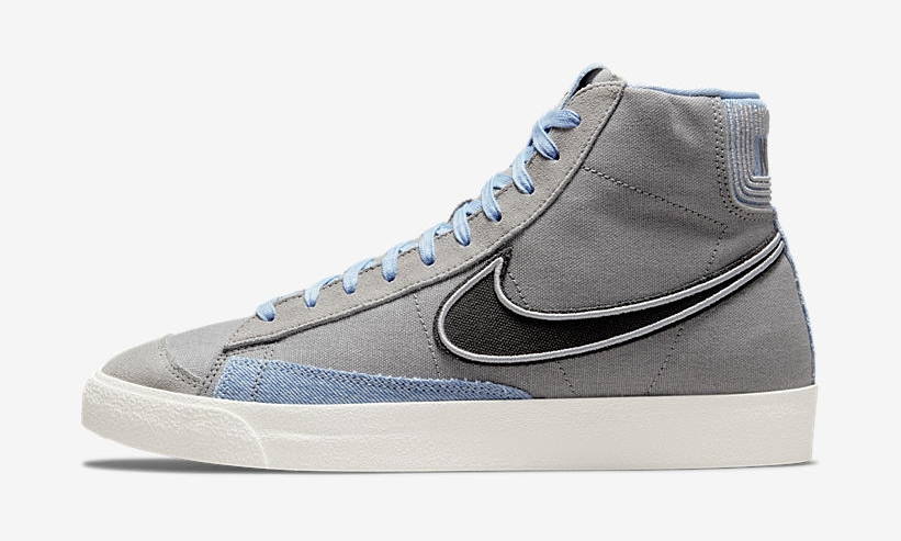 【国内 6/3 発売】ナイキ ブレーザー ミッド 77 “グレー/ブラック/ブルー” (NIKE BLAZER MID “Grey/Black/Blue”) [DJ4648-073]