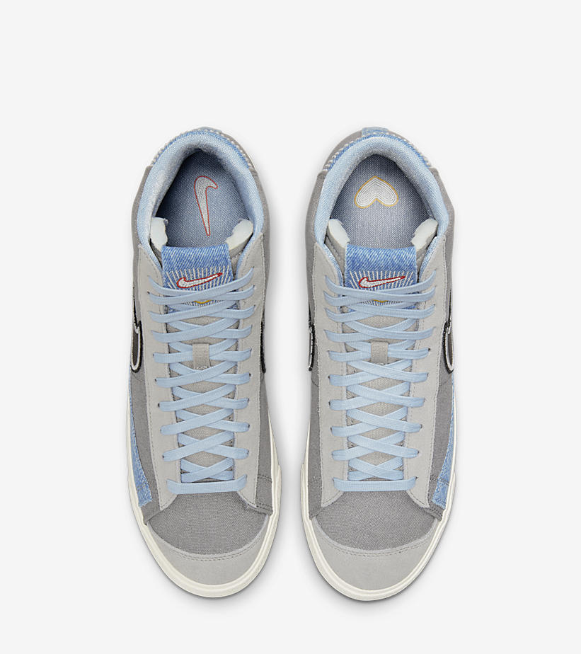 【国内 6/3 発売】ナイキ ブレーザー ミッド 77 “グレー/ブラック/ブルー” (NIKE BLAZER MID “Grey/Black/Blue”) [DJ4648-073]