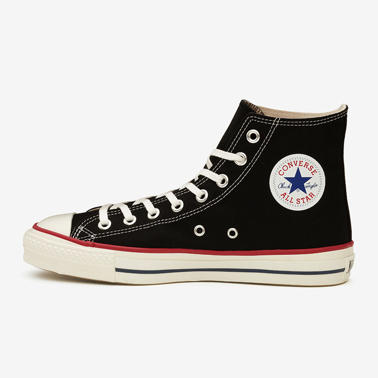 5月 発売！「MADE IN JAPAN」のレッドとネイビーのラインを差したカラーアレンジモデル CONVERSE CANVAS ALL STAR J OX/HI (コンバース キャンバス オールスター)